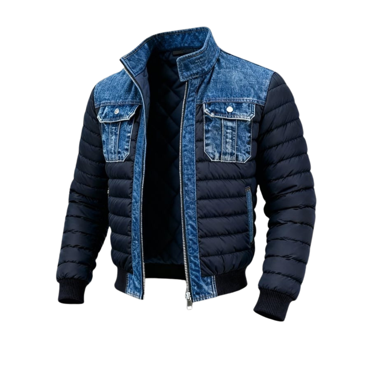 Konrad | Stylowa kurtka denim z ociepleniem